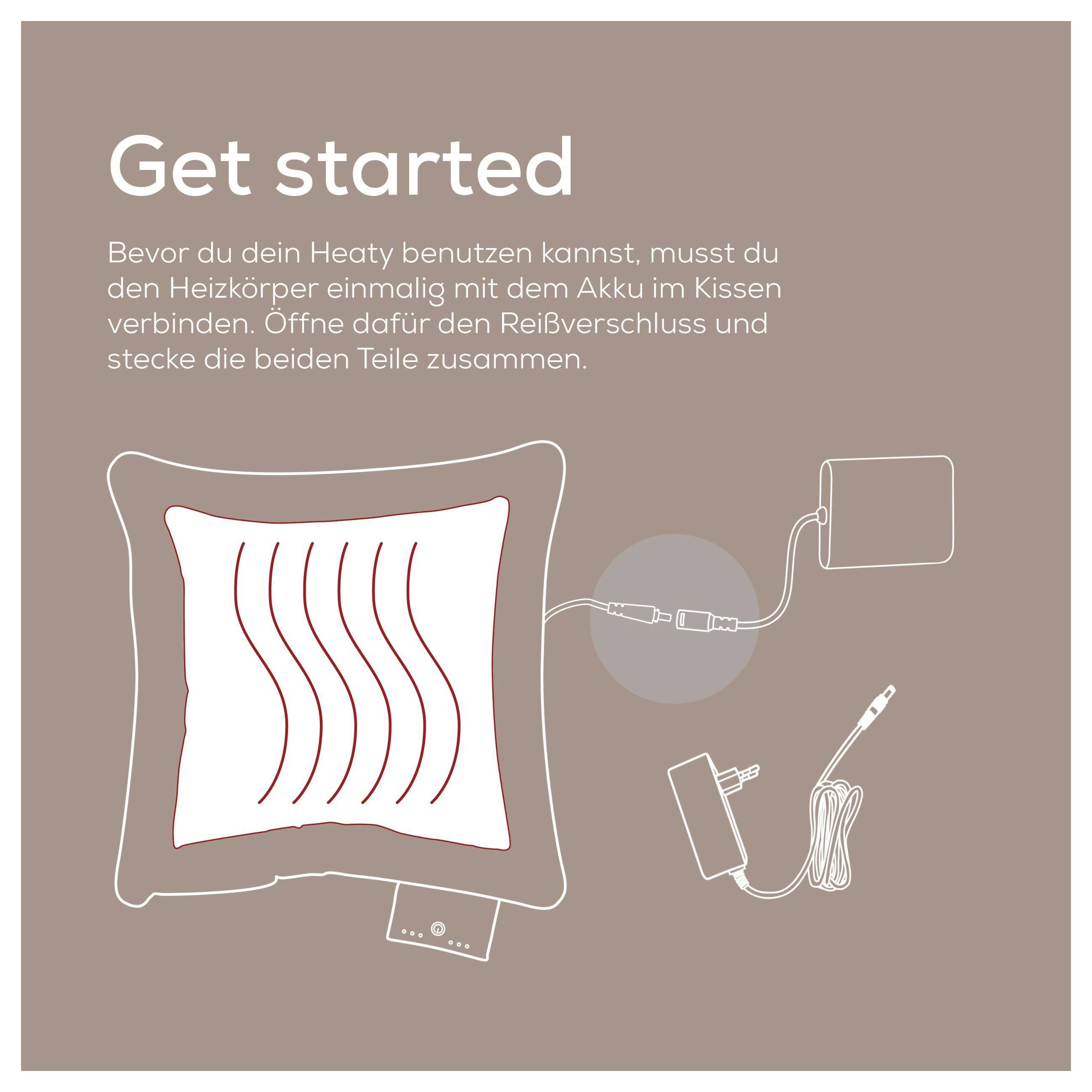 Beurer HK 77 Heaty smokey-taupe Heizkissen Grau-Braun-5