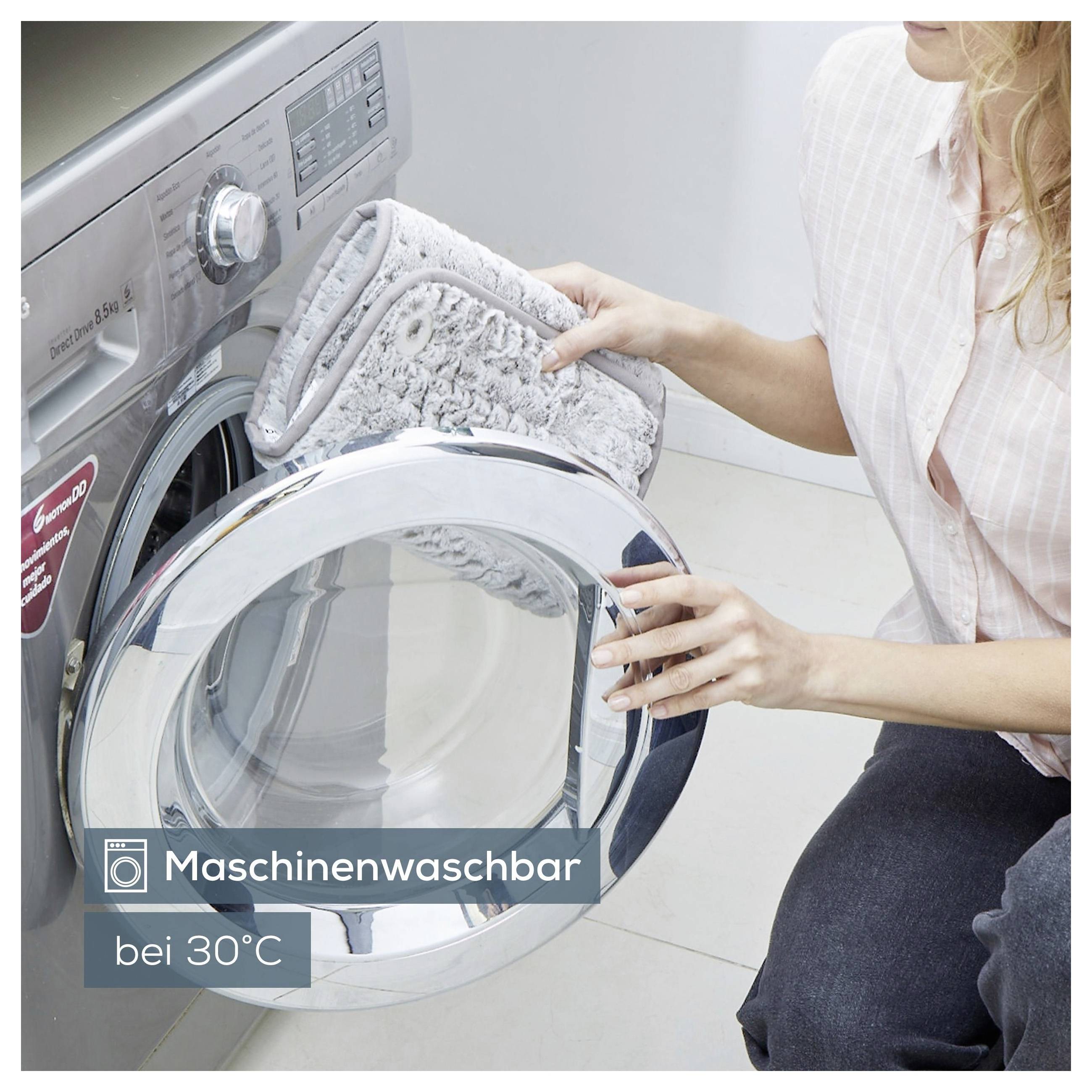 Beurer HK 126 XXL Nordic Taupe Heizdecke Dunkelgrau-6