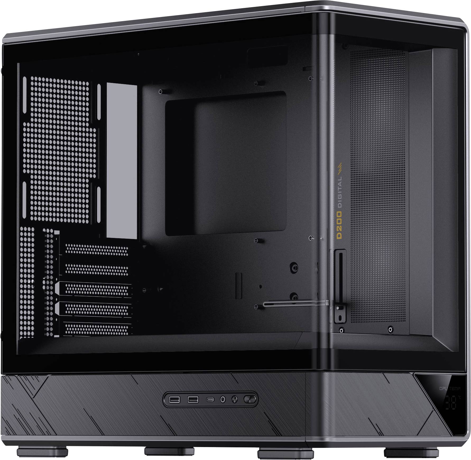 Jonsbo Mini-Tower Gehäuse, Gaming-Gehäuse, PC-Gehäuse Schwarz