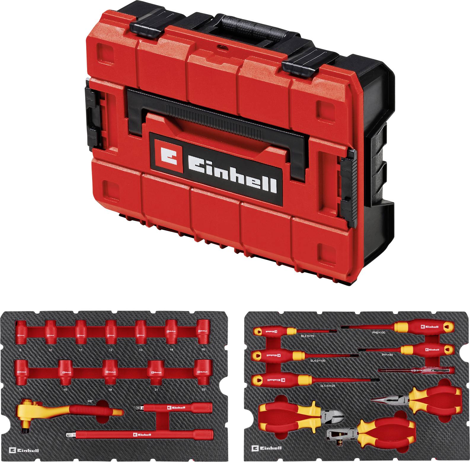 Einhell E-Case 370516 Werkzeugkoffer bestückt 24teilig