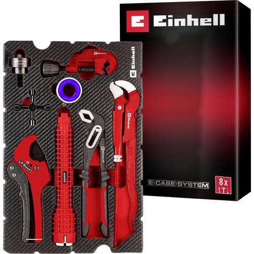 Einhell Klempner-Set 8-tlg. Einleger Pad 370527 Einlage Rot-Schwarz