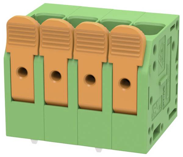 Degson DG2206V-7.5-DA-04P-14-100Z(H) Klemmenblock flexibel: 0.2-6 mm² starr: 0.2-10 mm² Polzahl: 4 1 St. Grün