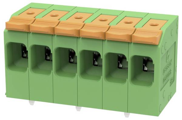 Degson DG2206R-7.5-DA-06P-14-100Z(H) Klemmenblock flexibel: 0.2-6 mm² starr: 0.2-10 mm² Polzahl: 6 1 St. Grün