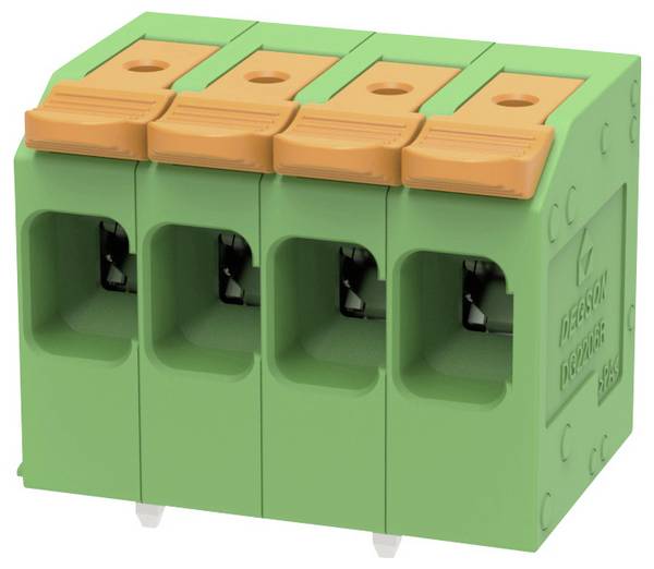 Degson DG2206R-7.5-DA-04P-14-100Z(H) Klemmenblock flexibel: 0.2-6 mm² starr: 0.2-10 mm² Polzahl: 4 1 St. Grün