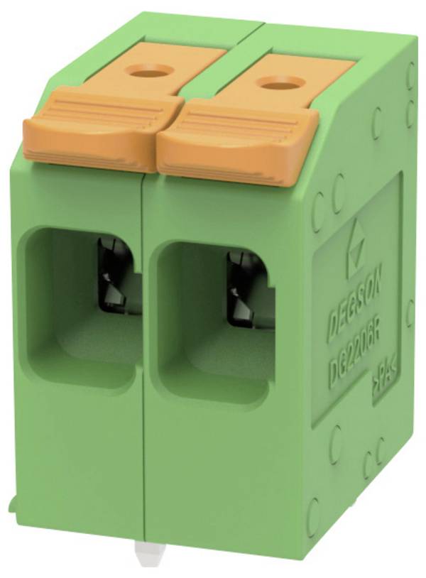 Degson DG2206R-7.5-DA-02P-14-100Z(H) Klemmenblock flexibel: 0.2-6 mm² starr: 0.2-10 mm² Polzahl: 2 1 St. Grün