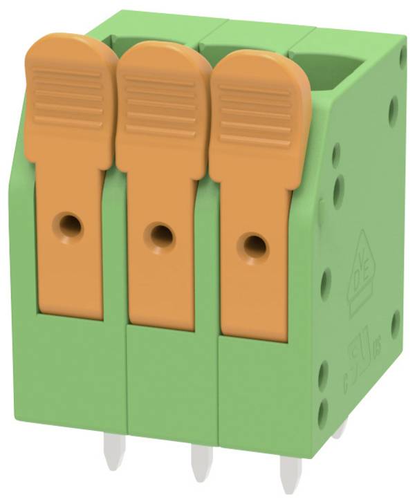 Degson DG2204V-5.0-03P-14-100Z(H) Klemmenblock flexibel: 0.2-4 mm² starr: 0.2-4 mm² Polzahl: 3 1 St. Grün