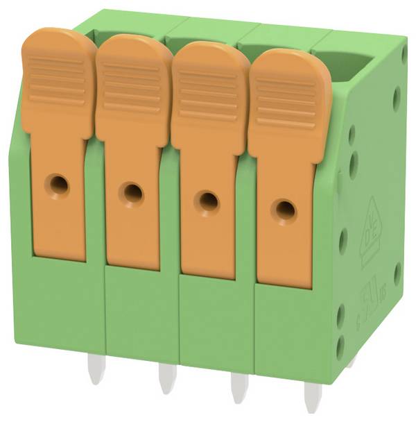 Degson DG2204V-5.0-04P-14-100Z(H) Klemmenblock flexibel: 0.2-4 mm² starr: 0.2-4 mm² Polzahl: 4 1 St. Grün