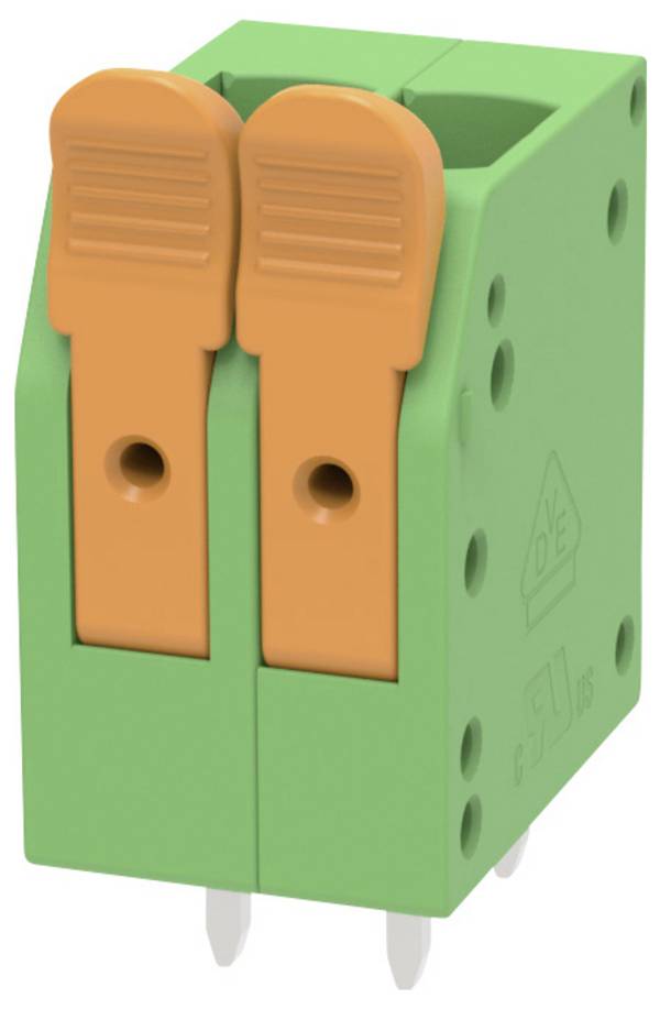 Degson DG2204V-5.0-02P-14-100Z(H) Klemmenblock flexibel: 0.2-4 mm² starr: 0.2-4 mm² Polzahl: 2 1 St. Grün