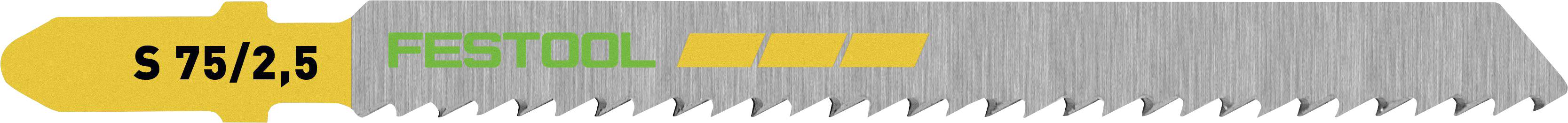 Festool 204256 Stichsägeblatt WOOD FINE CUT S 75/2,5/5 5 St.