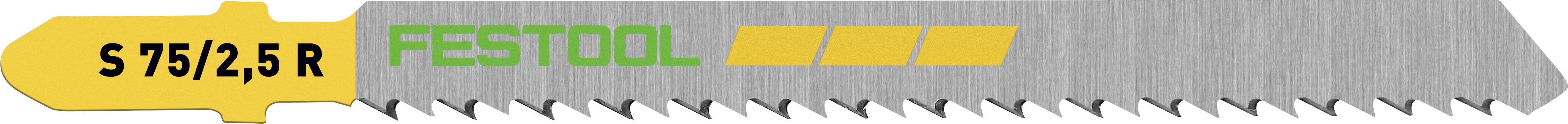 Festool 204259 Stichsägeblatt WOOD FINE CUT S 75/2,5 R/5 5 St.