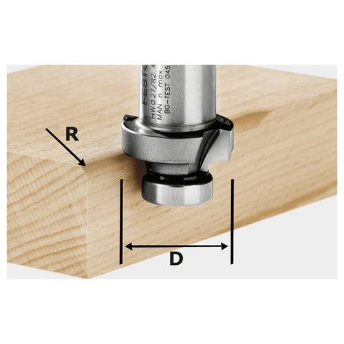 Festool 490095 Abrundfräser Produktabmessung, Ø 27 mm