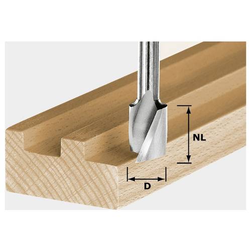 Thumbnail - Festool 490945 Nutfräser Länge 50 mm Produktabmessung, Ø 8 mm Arbeits-Länge 19 mm Schaftdurchmesser 8 mm