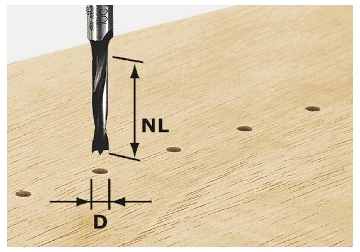 Festool 491066 Dübelbohrer 5 mm Gesamtlänge 53.50 mm 1 St.