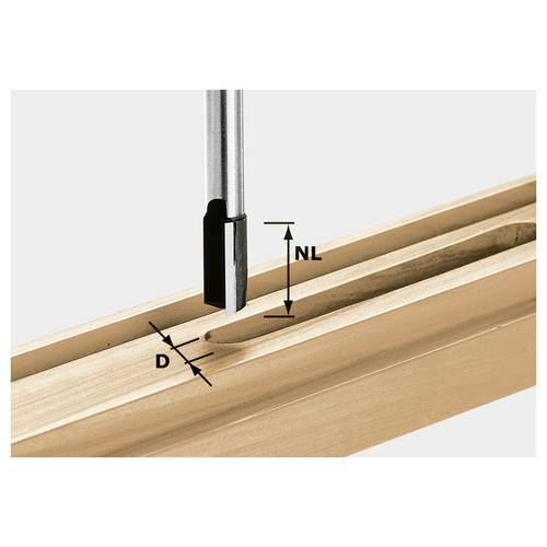 Festool 491089 Nutfräser Länge 100 mm Produktabmessung, Ø 14 mm Arbeits-Länge 50 mm Schaftdurchmesser 12 mm