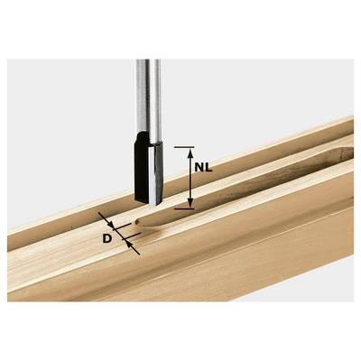 Festool 491095 Nutfräser Länge 90 mm Produktabmessung, Ø 24 mm Arbeits-Länge 45 mm Schaftdurchmesser 12 mm-0