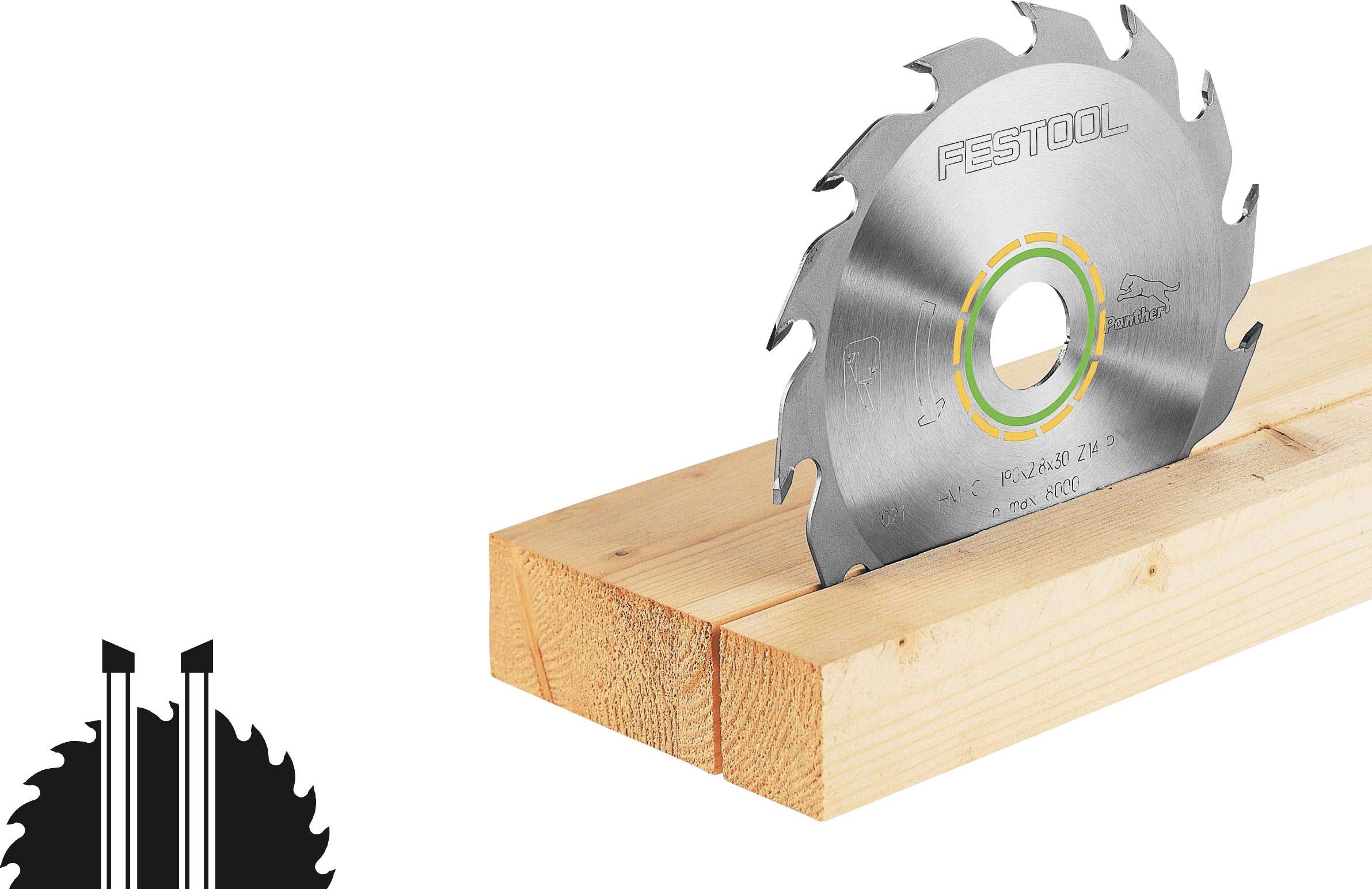 Festool HW 225x2,6x30 PW18 496303 Kreissägeblatt 225 x 30 x 1.80 mm Zähneanzahl: 18 1 St.