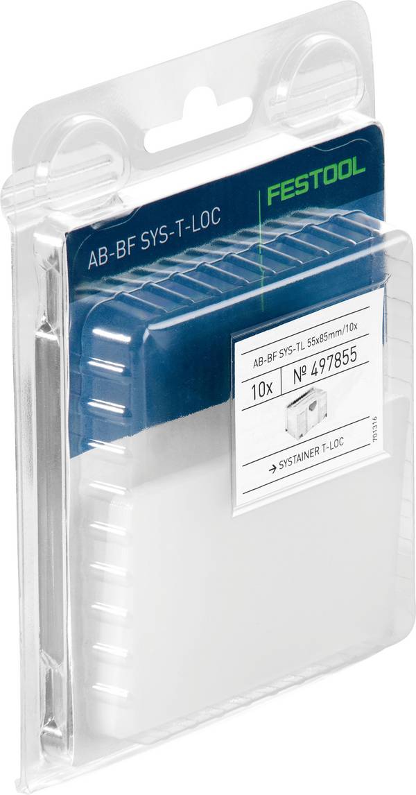 Festool AB-BF SYS TL 55x85mm /10 497855 Abdeckung (L x B) 85 mm x 55 mm