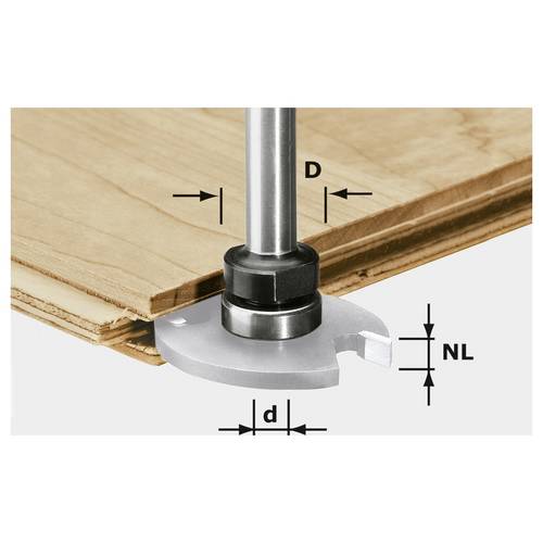 Frässpindel S8 1,5-5 KL16 Festool 499803 Durchmesser 16 mm