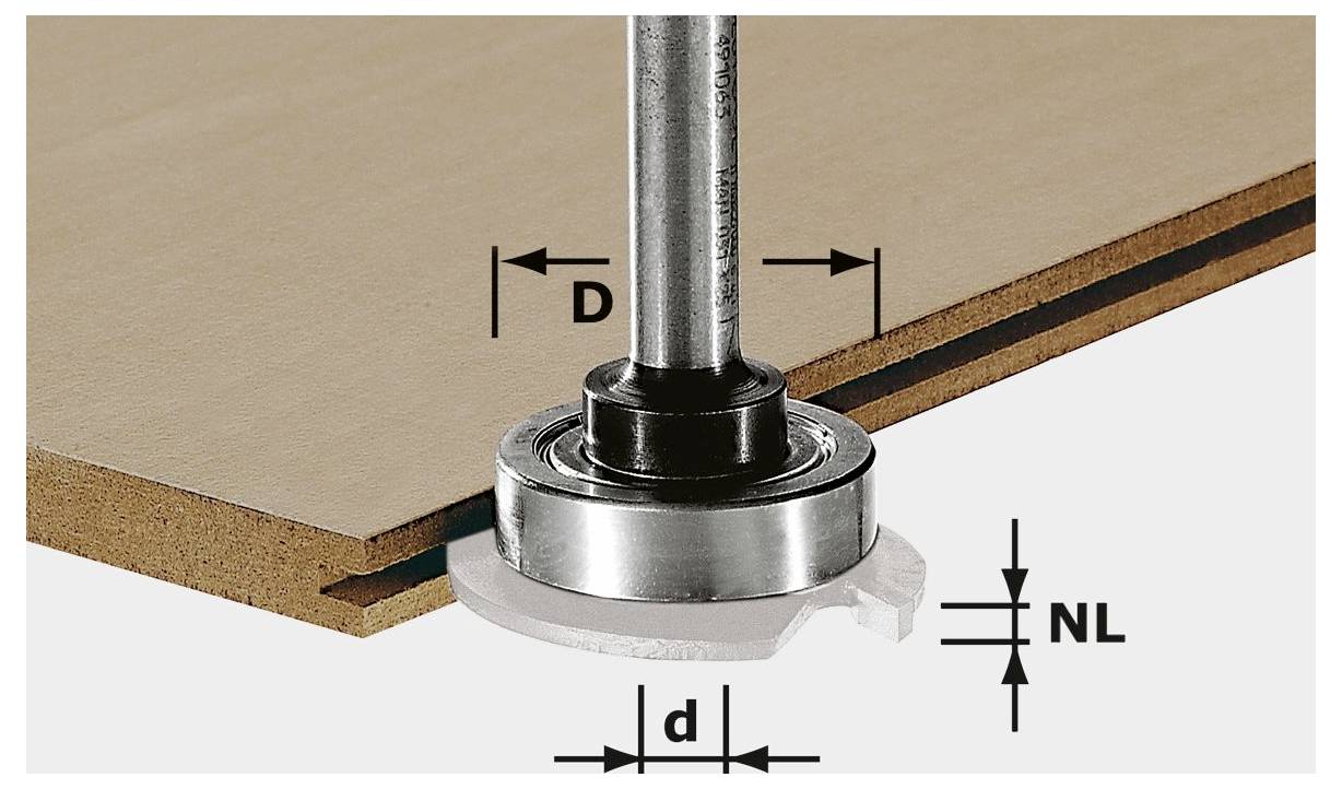 Frässpindel S8 1,5-5 KL28 Festool 499804 Durchmesser 28 mm Festool 499804 Durchmesser 28 mm