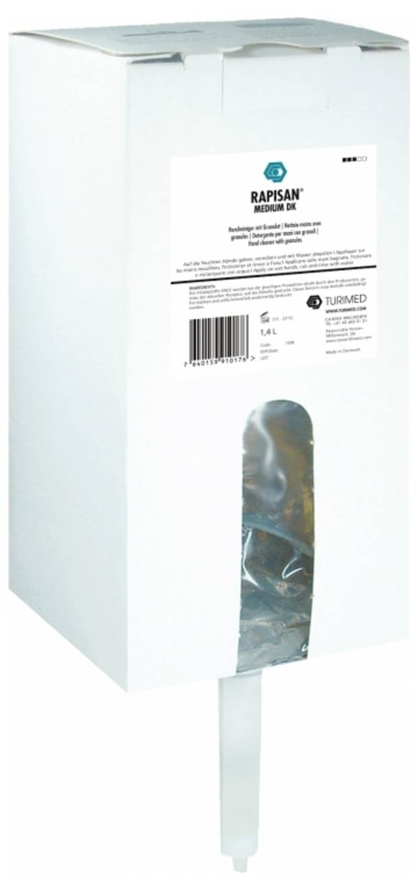 Turimed RAPISAN MEDIUM DK Handreiniger mit Granulat 1400ml Bag-in-Box 1308 Handreinigungsgel 1400 ml 8 St.