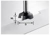 Festool 500368 Planfräser Länge 40 mm Produktabmessung, Ø 28 mm Arbeits-Länge 7 mm Schaftdurchmesser 8 mm