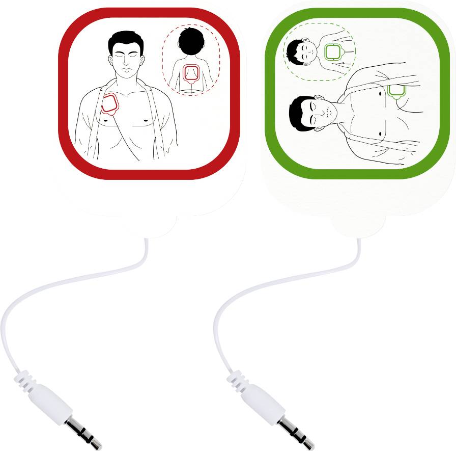 MEDX5 myPAD Trainer Elektroden 1 Paar DEFI-Ersatz-Elektroden