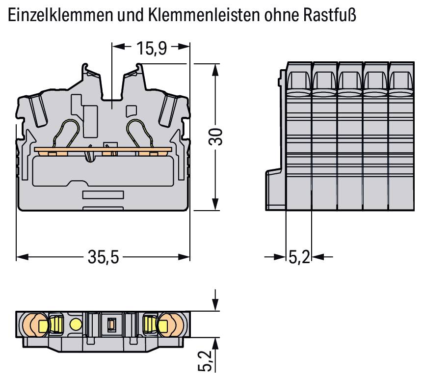 WAGO 2052-321 Durchgangsklemme 100 St.-1