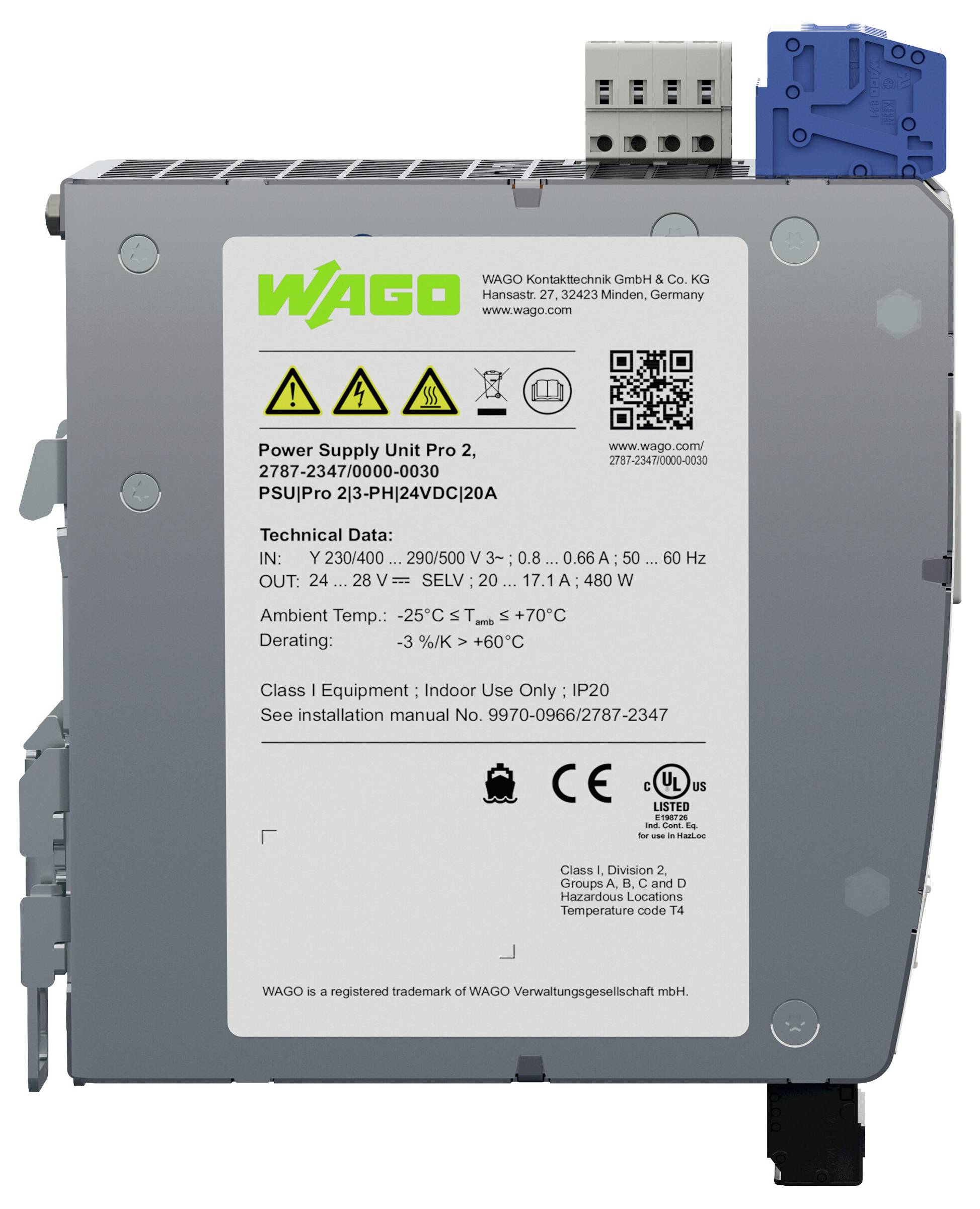 WAGO 2787-2347/000-030 Stromversorgung Inhalt 1 St.-1