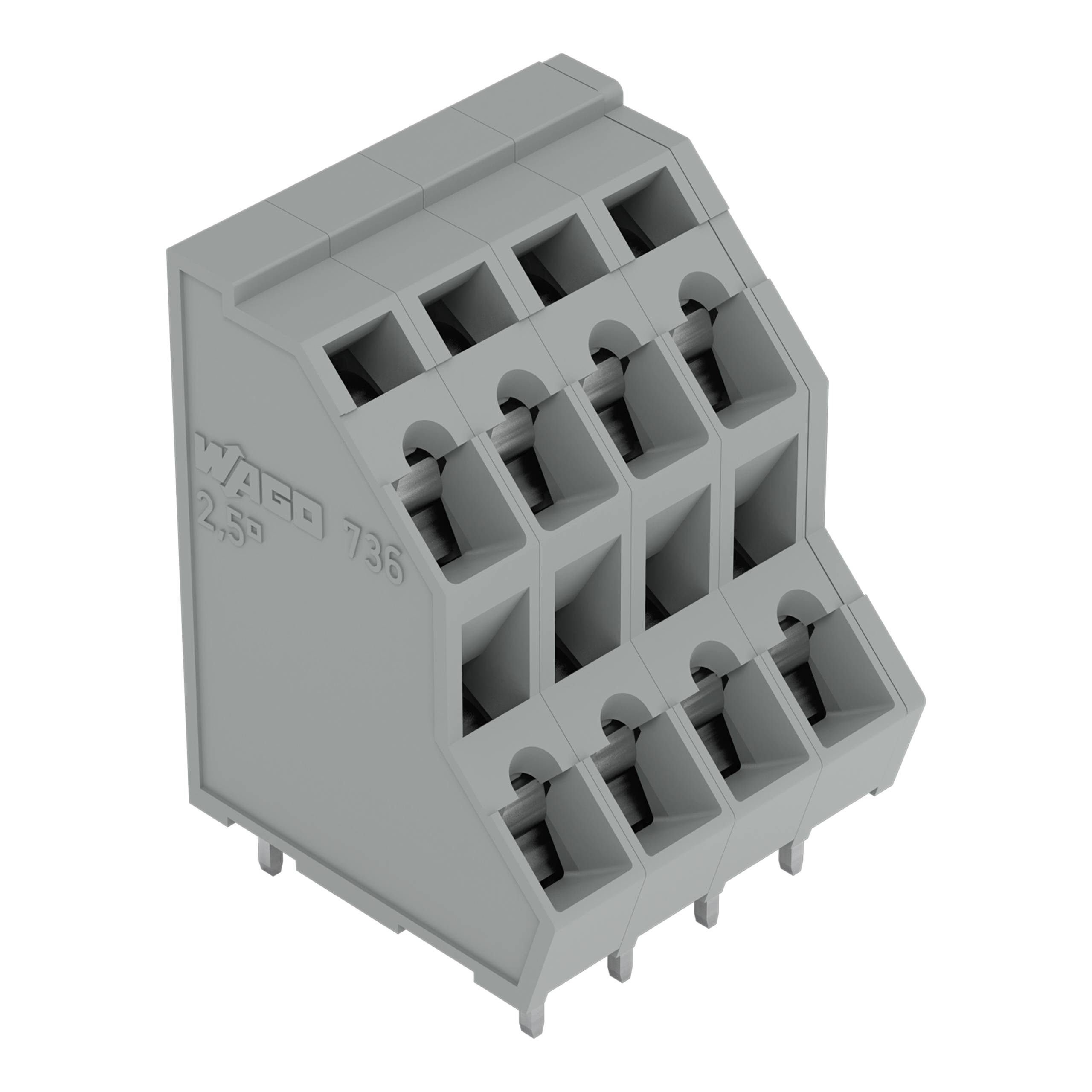 WAGO 736-107 Leiterplattenklemme 49 St.