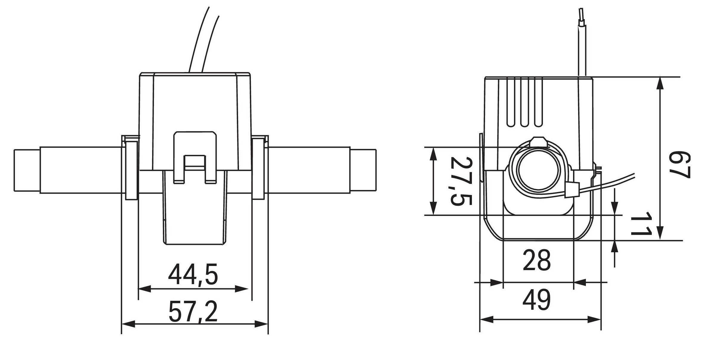 'ProLite X2792QSU' Monitor-Kabel: Stromversorgung, HDMI, USB.