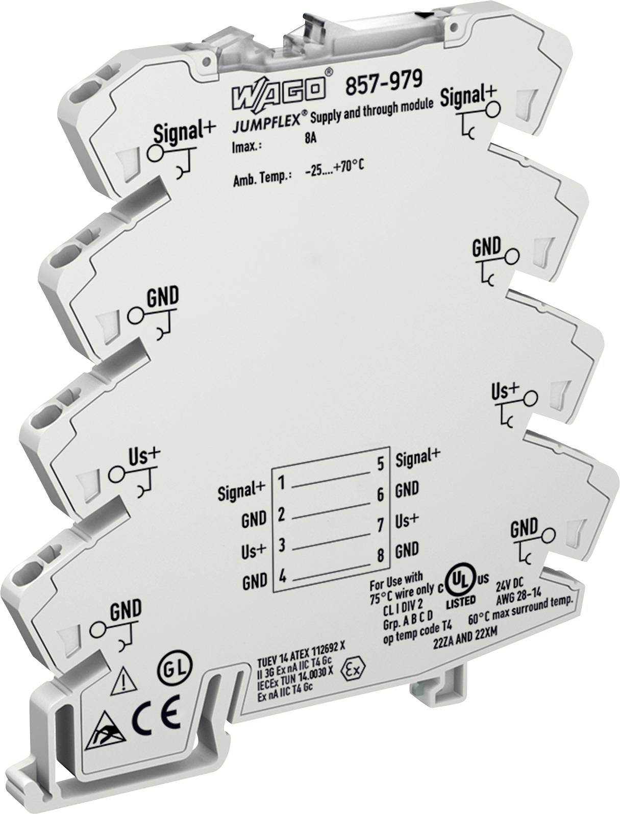 WAGO 857-979 Durchgangsklemme 25 St.