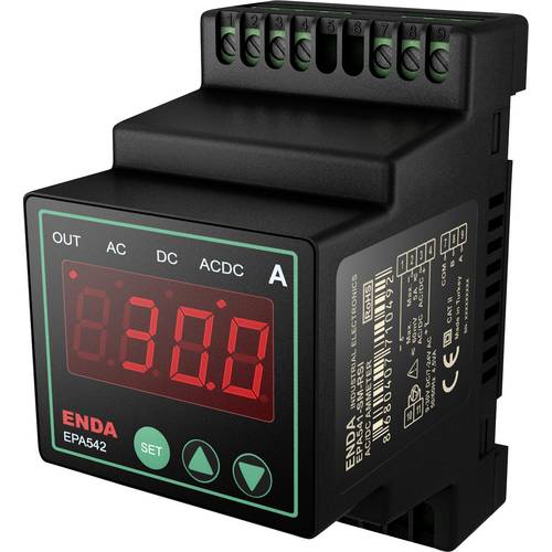 Enda AC/DC-Amperemeter ENDA EPA542-LV-R-RSI Digitales Hutschienenmessgerät