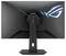 Ein Breitbild-Computermonitor mit dem „ASUS"-Logo, schwarzem, elegantem Rahmen und rundem Ständer. Der Bildschirm zeigt einen lebendigen, abstrakten Hintergrund.
