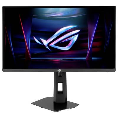 Ein ASUS-Monitor zeigt ein Bild eines menschlichen Auges mit dem Text „ASUS Eye Care Monitor" und einem TÜV-Rheinland-Zertifizierungslogo.