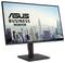 Ein Computermonitor zeigt eine Stadtskyline an, über der der Text „ASUS BUSINESS MONITOR" eingeblendet ist und auf ein professionelles Anzeigeprodukt hinweist.