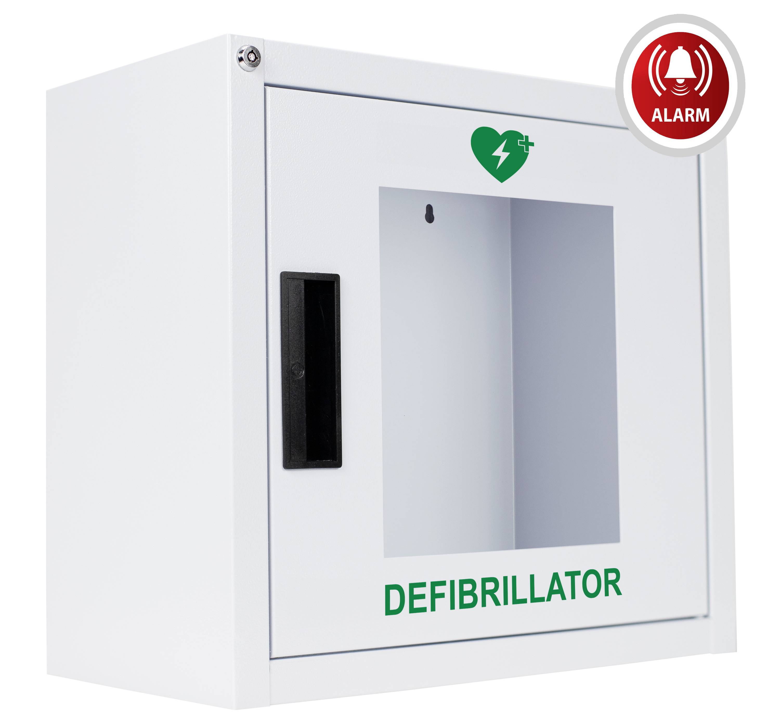 MEDX5 Universal Defibrillator (AED) Metallwandkasten für Innen, mit Alarm, weiß DEFI-Wandkasten Stahlblech-6