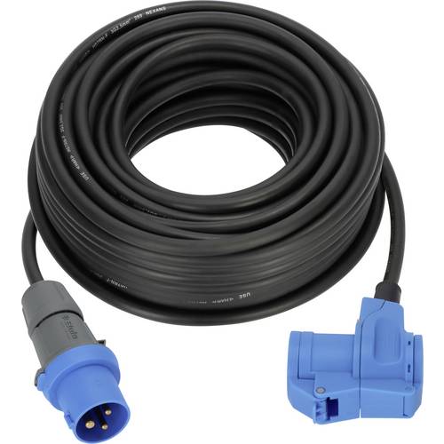 Brennenstuhl 1168650525 Strom Verlängerungskabel Blau, Schwarz 25 m H07RN-F 3G 2,5 mm²