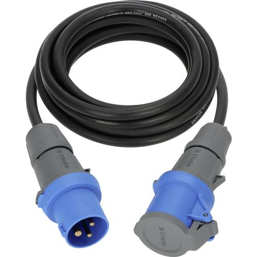 Brennenstuhl 1168650605 Strom Verlängerungskabel Schwarz, Grau, Blau 5 m H07RN-F 3G 2,5 mm²
