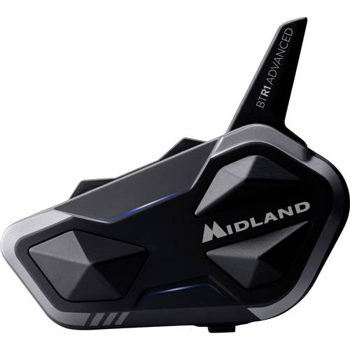 Midland C1529.05 Midland BTR1 Advanced X, Bluetooth Kommunikation, Einzelgerät Motorrad-Gegensprechanlage