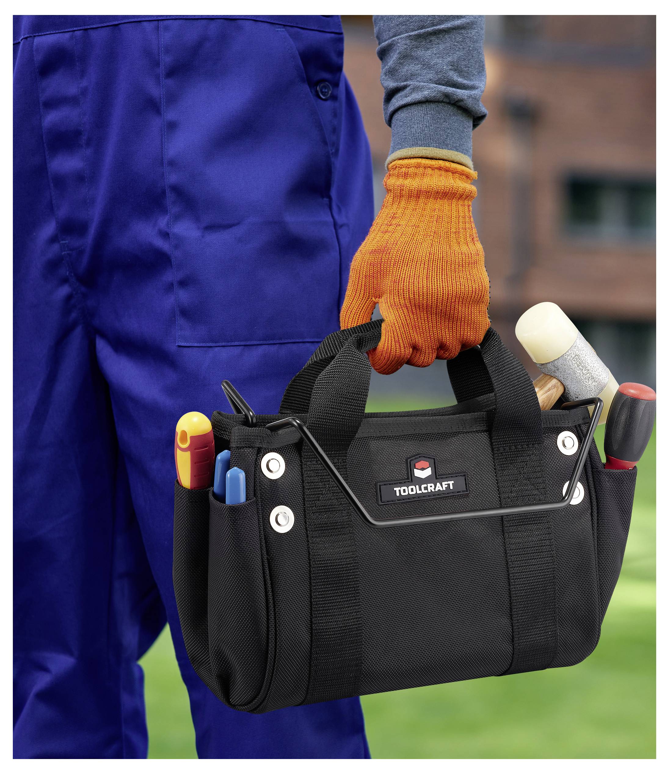 TOOLCRAFT TO-10915773 Leiter Werkzeugtasche unbestückt (L x B x H) 260 x 210 x 130 mm-4