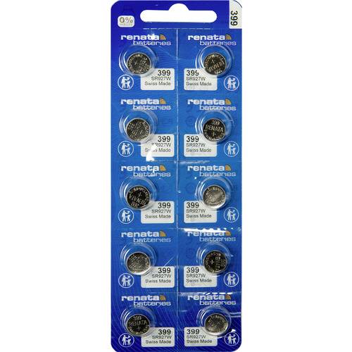 Renata Knopfzelle 399 1.55 V 10 St. 53 mAh Silberoxid 399 MP CE RENATA