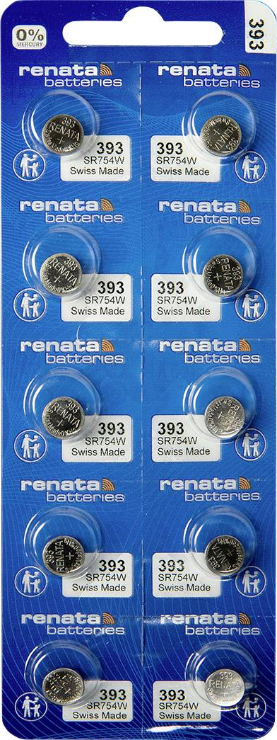 Renata Knopfzelle 393 1.55 V 10 St. 80 mAh Silberoxid 393 MP CE RENATA