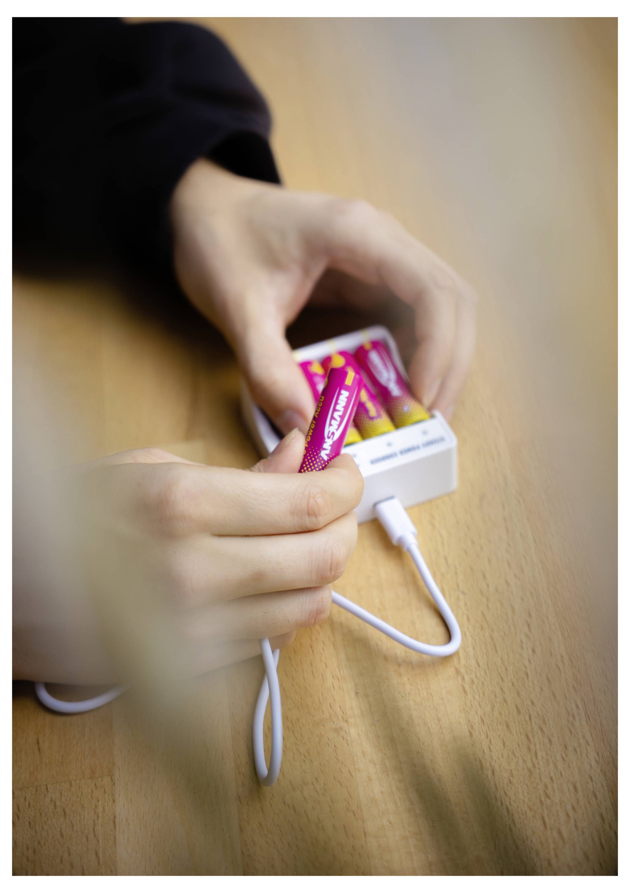 Ansmann Pure Power Set 4× Micro AAA Akkus und Lademodul Micro (AAA)-Akku NiMH 1250 mAh 1.2 V 1 St.-16