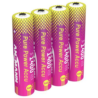 Ansmann Li-Ion Akku Micro AAA Typ 1400 (min. 1250 mAh) Akku-Set Li-Ion 1250 mAh 1.5 V 1 St.-1
