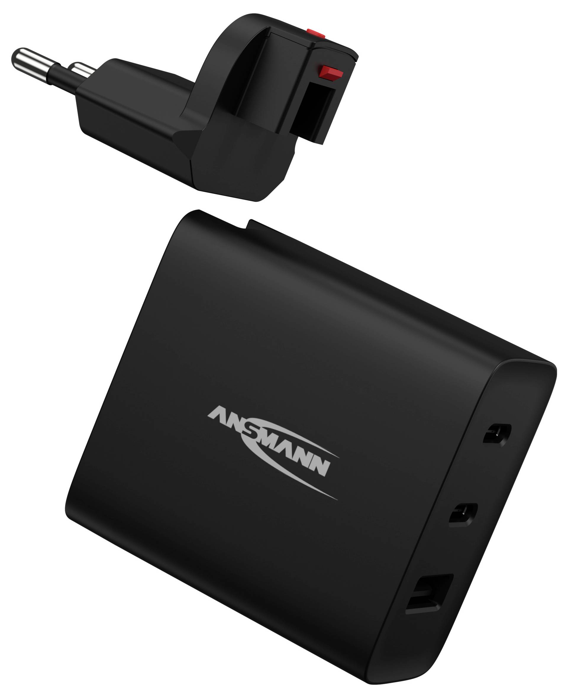 Ansmann USB-Ladegerät Travel Charger TC315 / 3 A / 15,5 W / 3 Port USB Ladegerät 15.5 W USB-A Buchse Smart IC Schwarz In-2