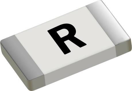 Ein rechteckiger Radiergummi mit silbernen Enden und einem schwarzen Buchstaben „R" darauf gedruckt.