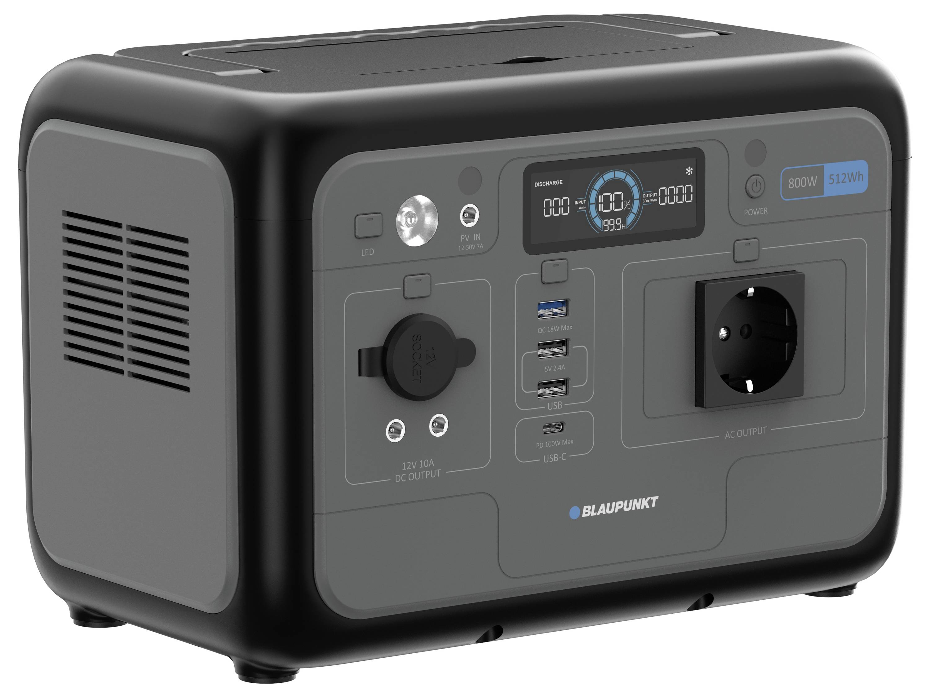 Blaupunkt BPPS500 Powerstation 160 Ah USB PD LiFePO 4-5