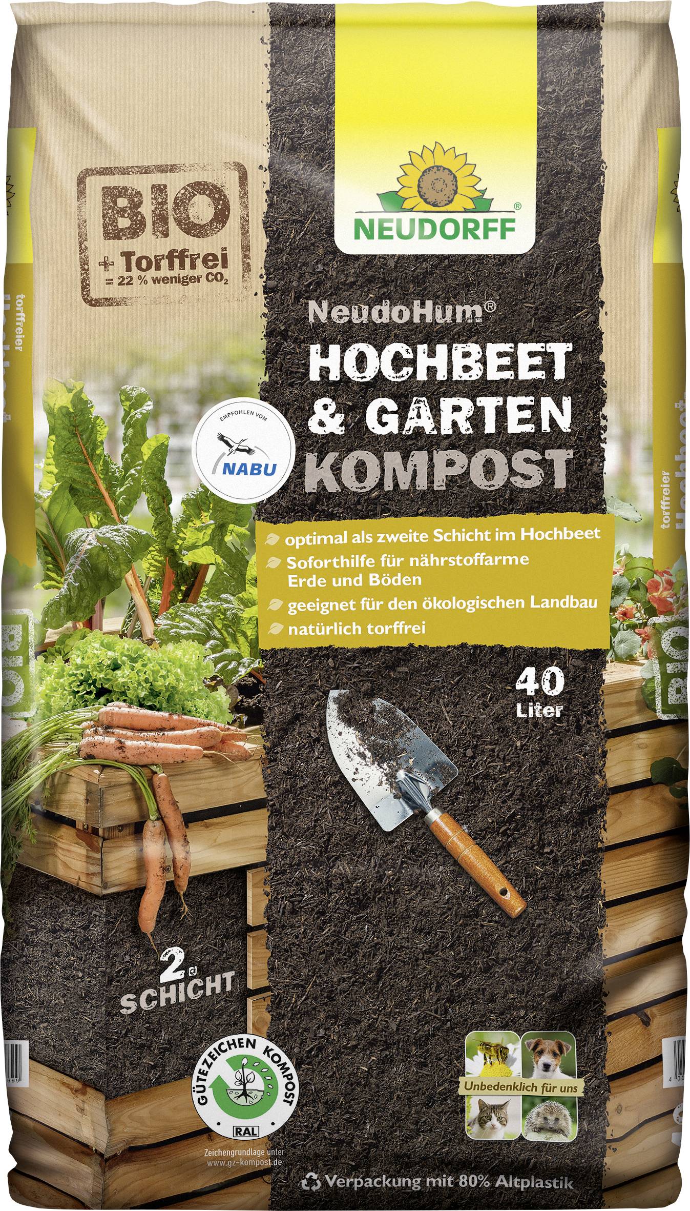 Neudorff 01004 NeudoHum Hochbeet- & GartenKompost 1 St.
