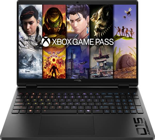 HP Gaming Notebook HyperX OMEN  38.9 cm (15.3 Zoll) 2K Intel® Core™ i7 i5-14450HX 16 GB RAM  1 TB SSD Deutsch, QWERTZ Intel Intel® UHD Graphics  NVIDIA GeForce RTX 5060 8 GB GDDR7 Schwarz  D4VT4EA#ABD