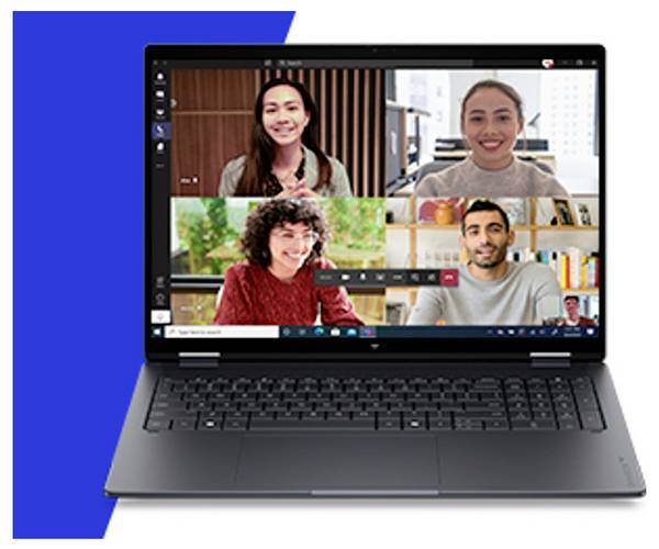 HP Notebook OmniBook X Flip 40.6 cm (16 Zoll) 2K Intel® Core™ Ultra 7 Ultra 7 356H 32 GB RAM 1 TB SSD Deutsch, QWERTZ Intel Intel-Grafik Grau D63J0EA#ABD